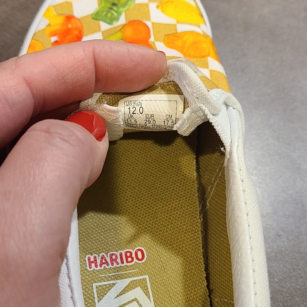 Vans x Haribo The Classsic Slip-On in Haribo Goldbears Checkerboard Multi - Picture 5 of 7